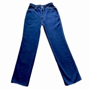 👖🛼 BRITTANIA Vintage 70s Union Jack Jeans | High Rise Straight Leg USA Sz 16